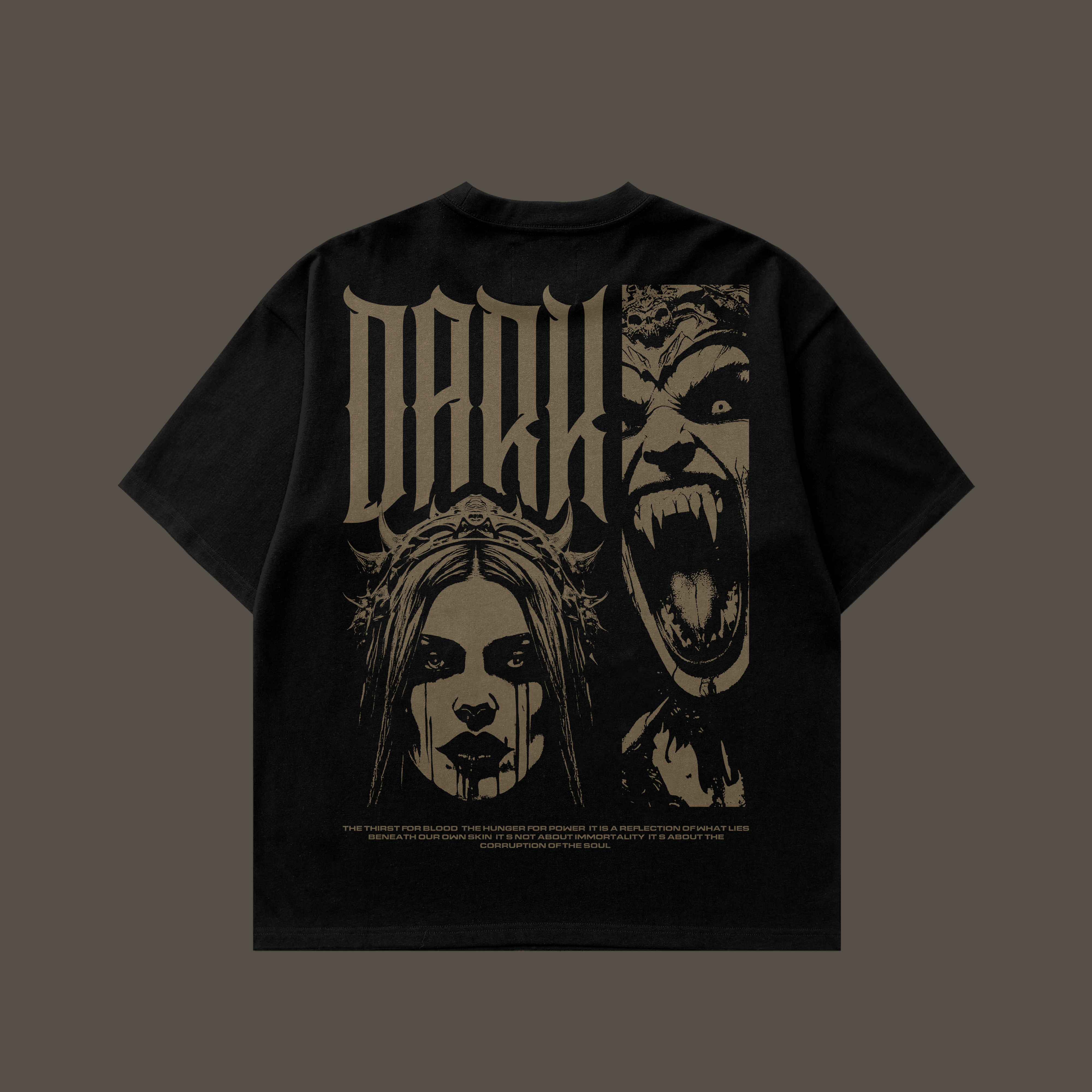 Lady Corruption - Oversized Boxy T-Shirt – Dark Aesthetic US