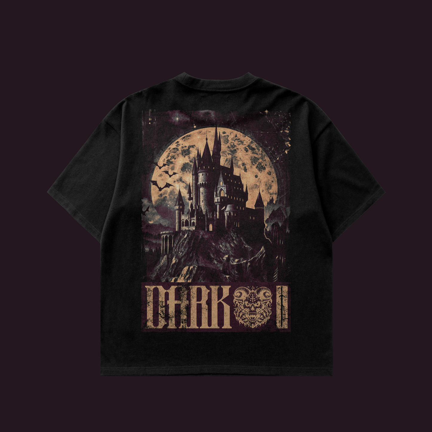 Castle Dark - Oversized Boxy T-Shirt