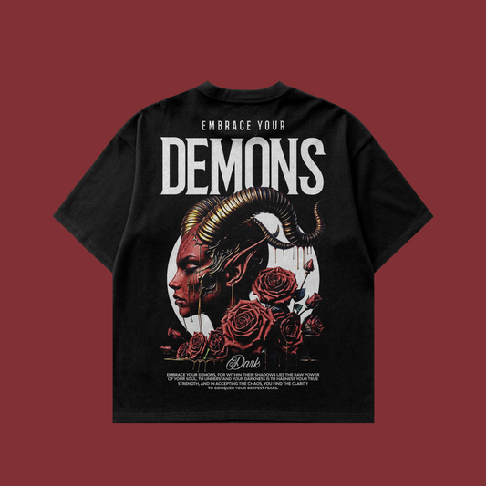 Embrace Your Demons - Oversized Boxy T-Shirt