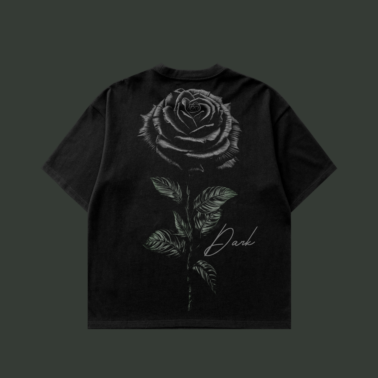 Black Rose - Oversized Boxy T-Shirt