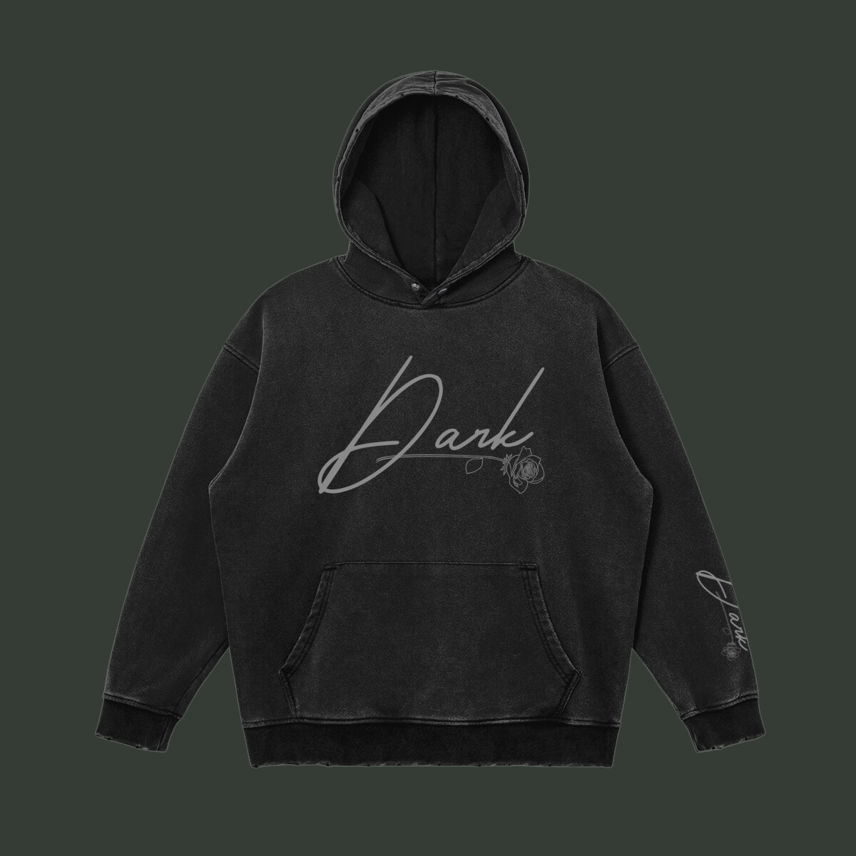 Black Rose - Snow Wash Hoodie