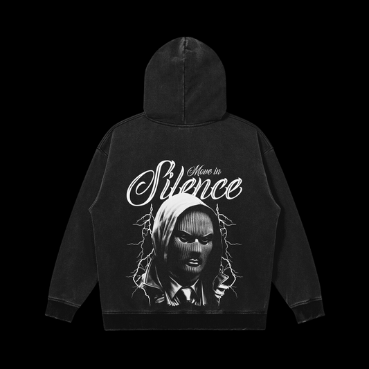 Move in Silence - Snow Wash Hoodie